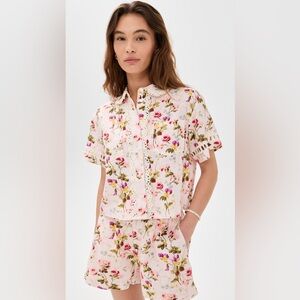 Hill House Pink Floral Linen Set